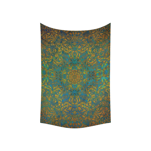 magic mandala 1 Cotton Linen Wall Tapestry 60"x 40"