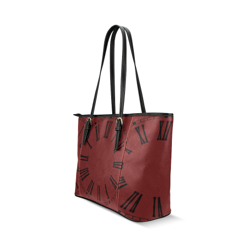 Fashionably Late Tote Leather Tote Bag/Small (Model 1640)