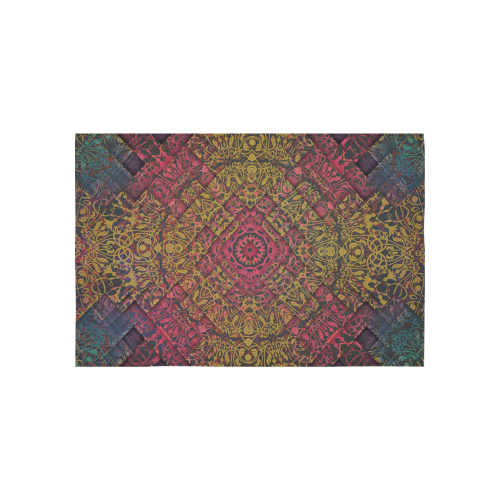 Magic mandala 3 Cotton Linen Wall Tapestry 60"x 40"