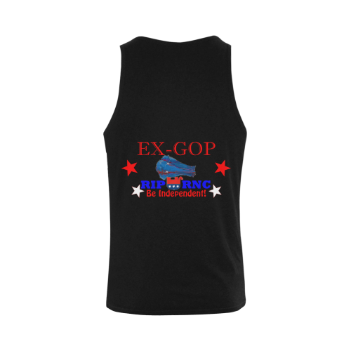 RIP RNC The Party’s Over Plus-size Men's Shoulder-Free Tank Top (Model T33)