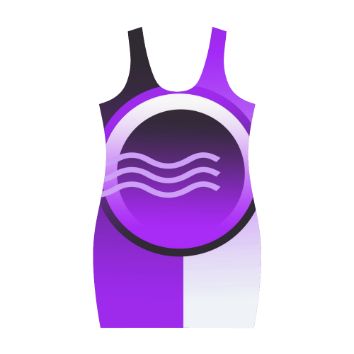 Purple circle vest dress Medea Vest Dress (Model D06)