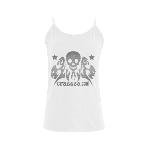 SKULL ANGEL Women's Spaghetti Top (USA Size) (Model T34)