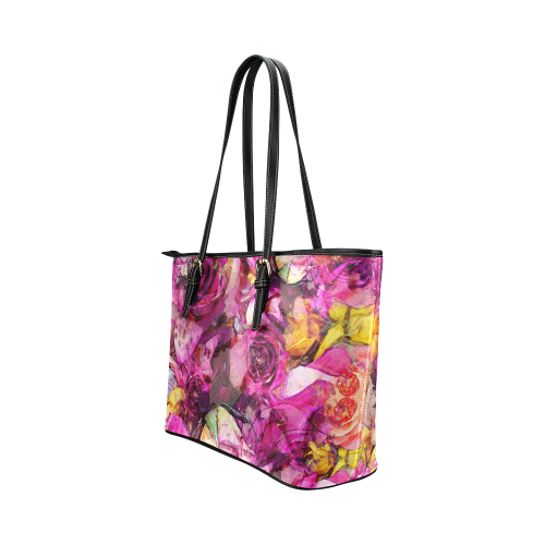 flora 4 Leather Tote Bag/Large (Model 1651)