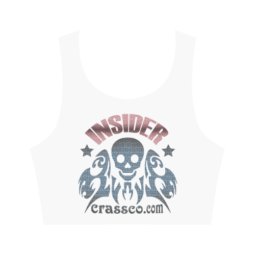 INSIDER SKULL Women's Crop Top (Model T42)