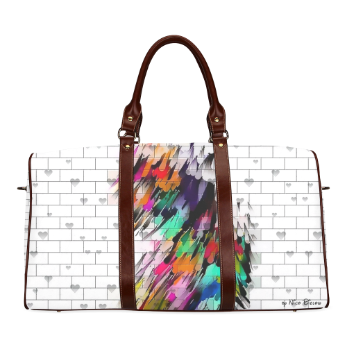 Wall of Color by Nico Bielow Waterproof Travel Bag/Small (Model 1639)