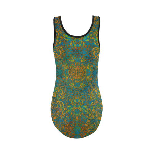 magic mandala 1 Vest One Piece Swimsuit (Model S04)