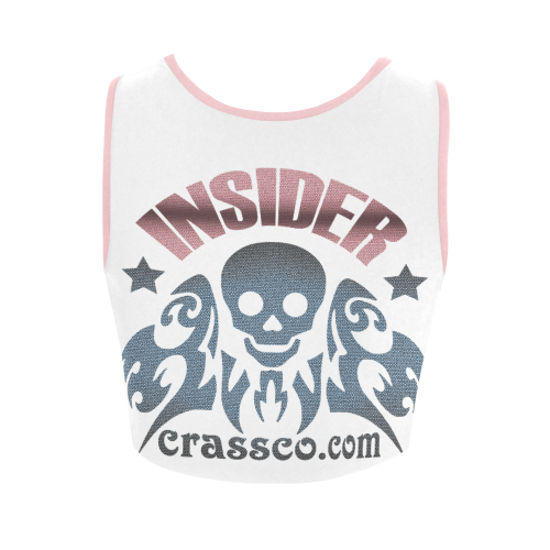 INSIDER SKULL Women's Crop Top (Model T42)