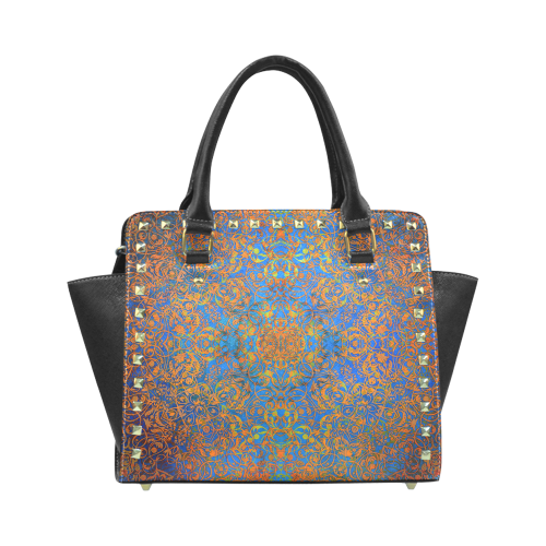 magic mandala 4 Rivet Shoulder Handbag (Model 1645)