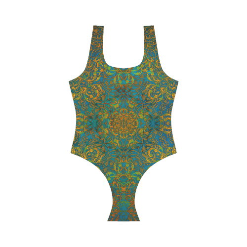 magic mandala 1 Vest One Piece Swimsuit (Model S04)