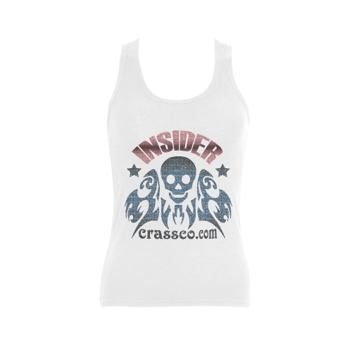 INSIDER SKULL Women's Shoulder-Free Tank Top (Model T35)