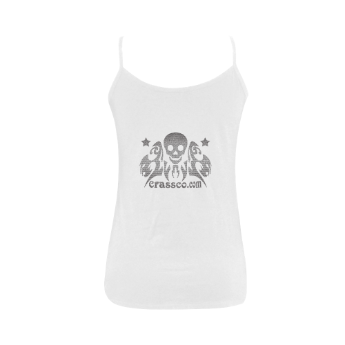 SKULL ANGEL Women's Spaghetti Top (USA Size) (Model T34)