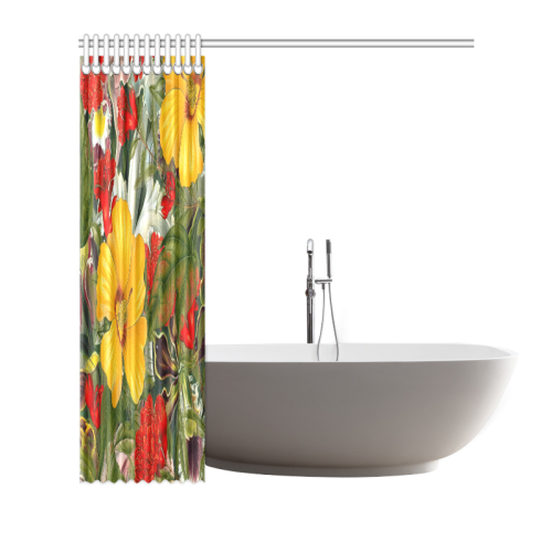 flora 1 Shower Curtain 72"x72"