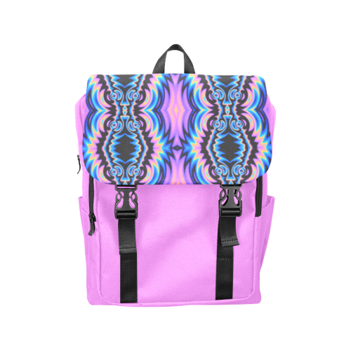 Psychedelic Tribe (Pink) Casual Shoulders Backpack (Model 1623)