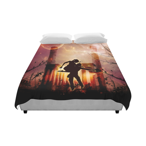 Dancing couple in the night Duvet Cover 86"x70" ( All-over-print)