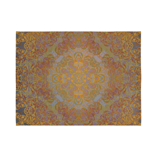 magic mandala 2 Cotton Linen Wall Tapestry 80"x 60"