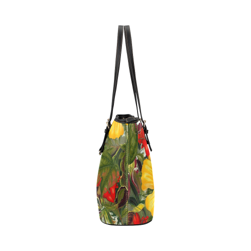 flora 1 Leather Tote Bag/Large (Model 1651)