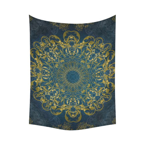 magic mandala 5 Cotton Linen Wall Tapestry 80"x 60"