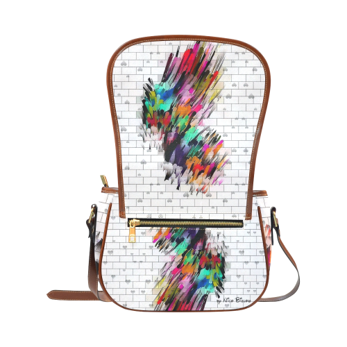 Wall of Color by Nico Bielow Saddle Bag/Small (Model 1649) Full Customization