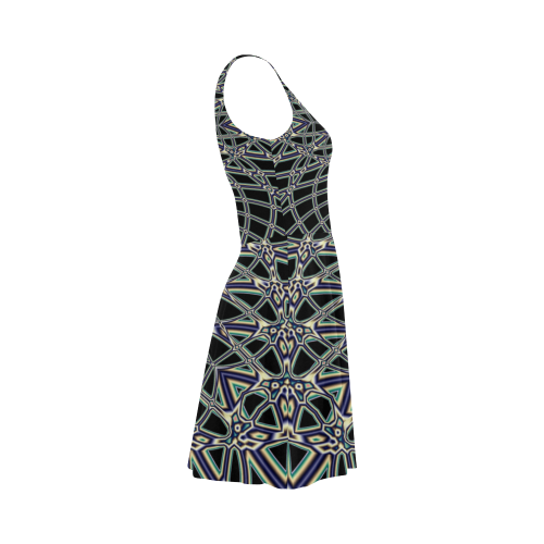 Fishnet Fractal Abstract Atalanta Sundress (Model D04)