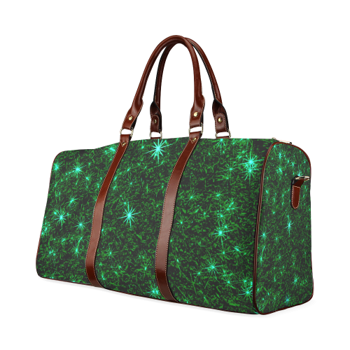 Sparkling Green Duo Tone - Jera Nour Waterproof Travel Bag/Large (Model 1639)