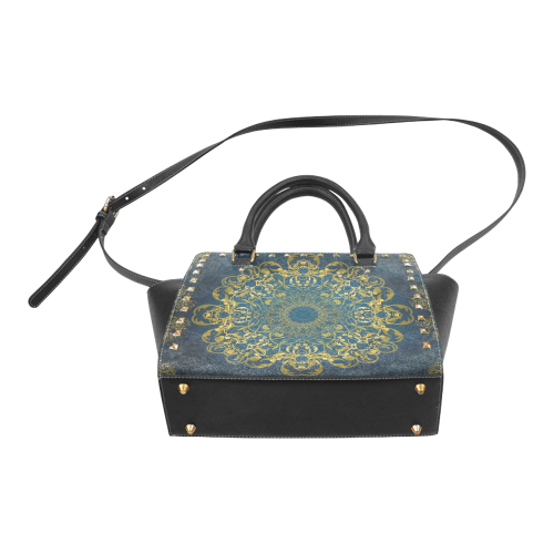 magic mandala 5 Rivet Shoulder Handbag (Model 1645)