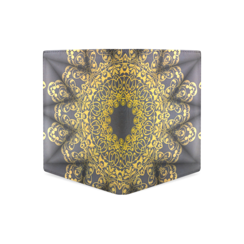 magic mandala 7 Men's Leather Wallet (Model 1612)