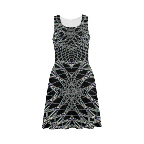 Fishnet Fractal Abstract Atalanta Sundress (Model D04)