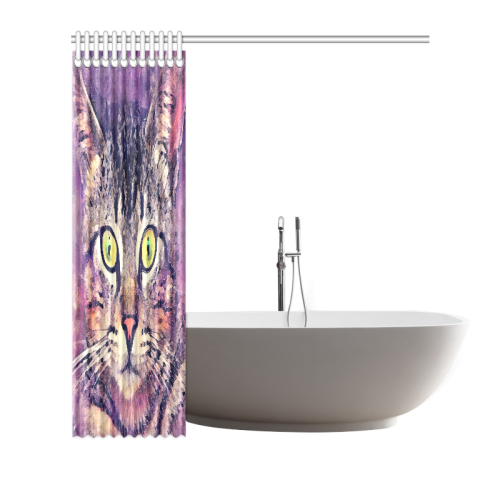 cat Shower Curtain 72"x72"