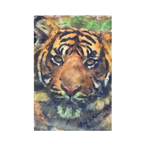 tiger Cotton Linen Wall Tapestry 60"x 90"