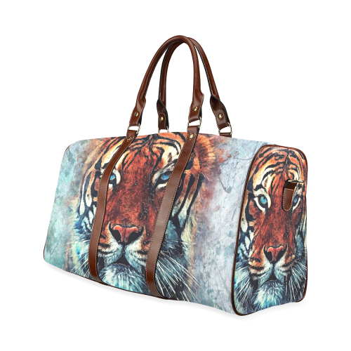 tiger Waterproof Travel Bag/Large (Model 1639)
