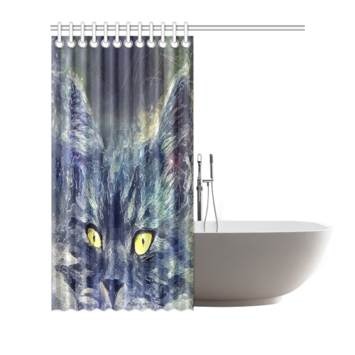 cat Shower Curtain 72"x72"