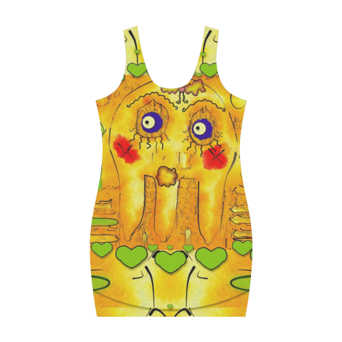 Mister Jellyfish the octopus with friend Medea Vest Dress (Model D06)