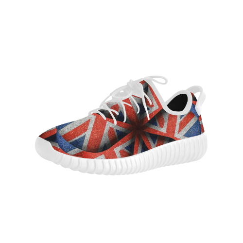 England Flag Patterned Grus Men's Breathable Woven Running Shoes (Model