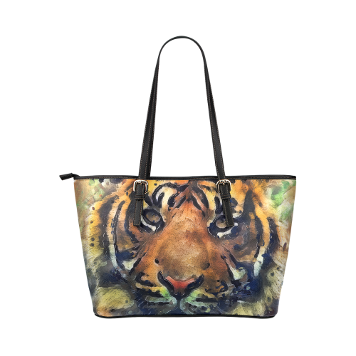 tiger Leather Tote Bag/Large (Model 1651)