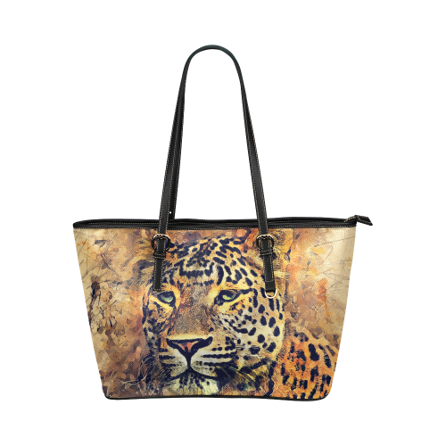 gepard Leather Tote Bag/Large (Model 1651)