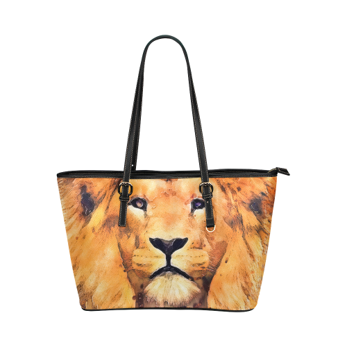 lion Leather Tote Bag/Large (Model 1651)