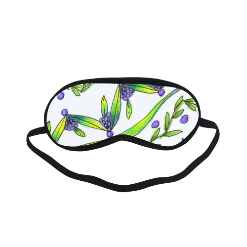 Dancing Greeen, Purple Vines, Grapes Zendoodle Sleeping Mask