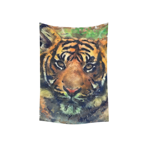 tiger Cotton Linen Wall Tapestry 40"x 60"