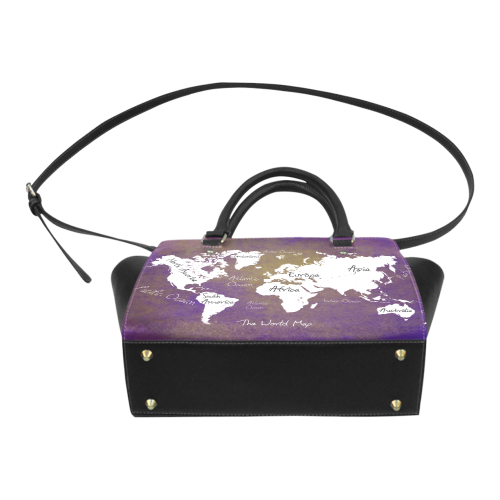 world map 1 Classic Shoulder Handbag (Model 1653)