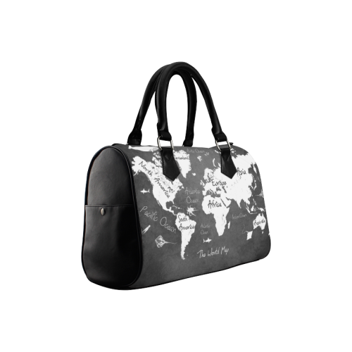 world map 2 Boston Handbag (Model 1621)