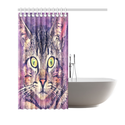 cat Shower Curtain 72"x72"