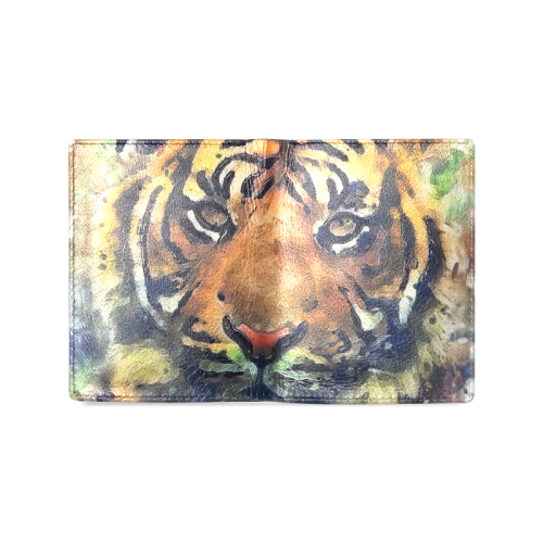 tiger Men's Leather Wallet (Model 1612)