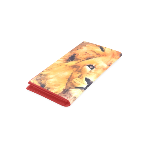 lion Women's Leather Wallet (Model 1611)