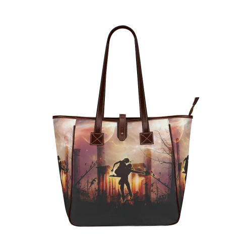 Dancing couple in the night Classic Tote Bag (Model 1644)