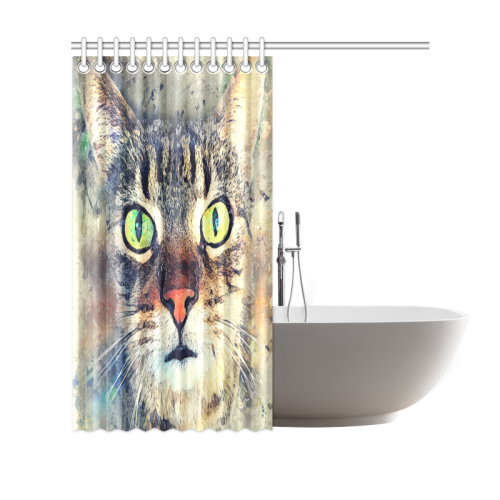 cat Shower Curtain 69"x70"