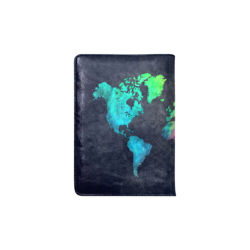 world map Custom NoteBook A5