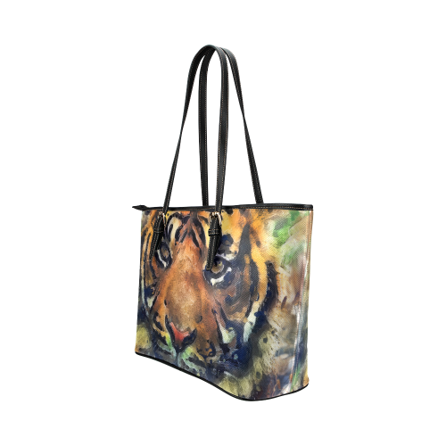 tiger Leather Tote Bag/Large (Model 1651)