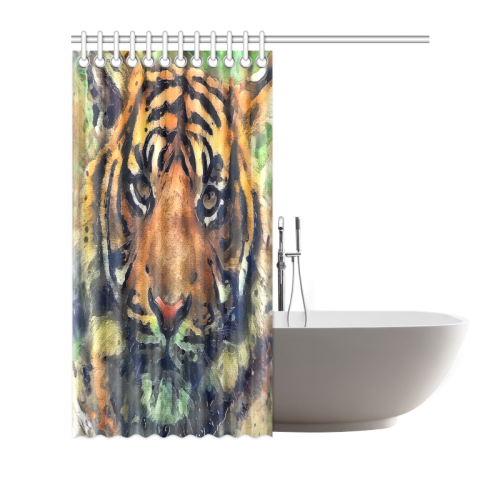tiger Shower Curtain 72"x72"