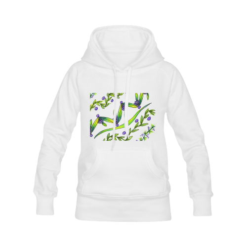 Dancing Greeen, Purple Vines, Grapes Zendoodle Men's Classic Hoodies (Model H10)