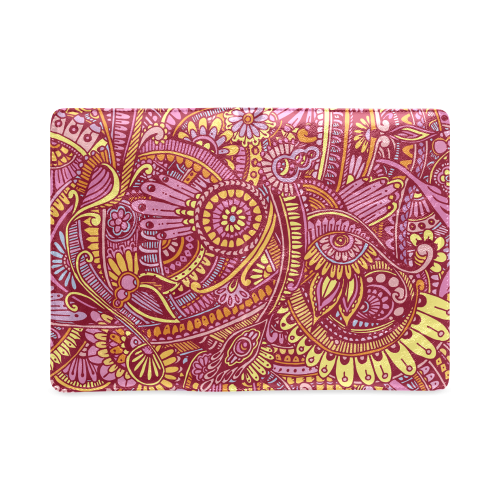 zz0106 floral pink hippie flower whimsical pattern